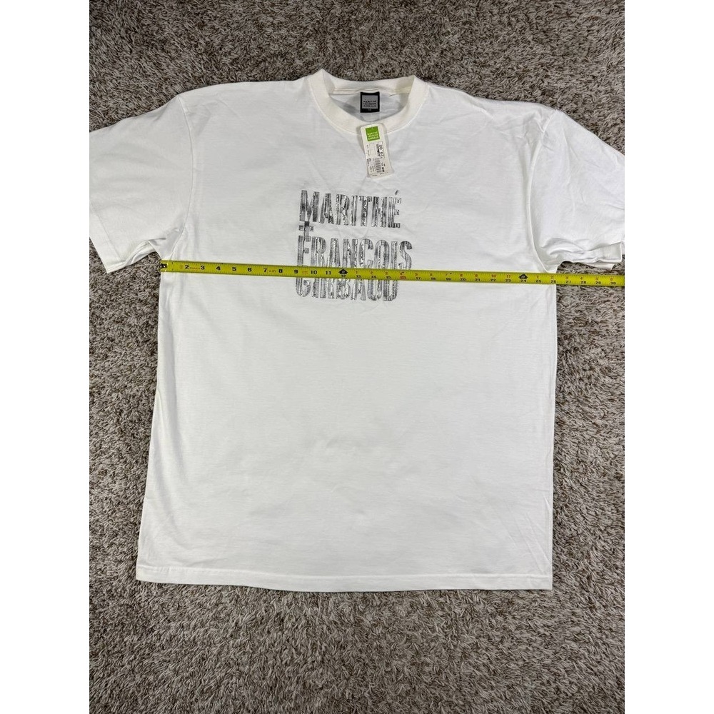 Vintage Y2K Marithé François Girbaud Metallic Logo T-Shirt Size 2XL Hip Hop - Picture 6 of 10